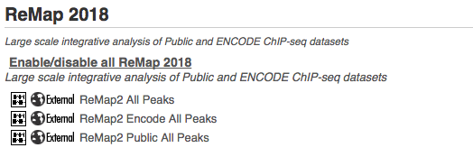 Track Hub on Ensembl